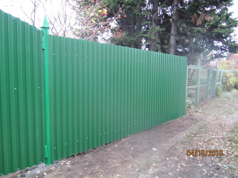 Металлические Заборы, ограждения из профлиста Металлические Заборы, ограждения из профлиста новосибирск